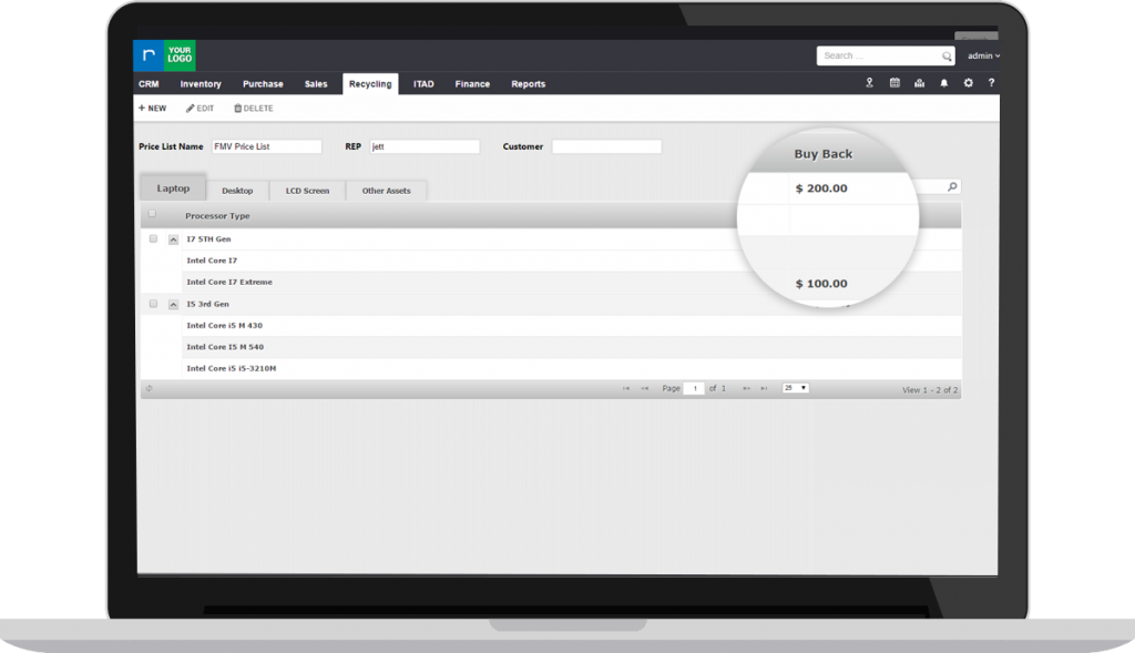 ITAD Software IT Asset Disposition Software RazorERP
